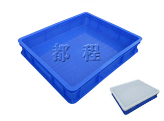 X286塑料周轉(zhuǎn)箱（箱蓋可選，可帶眼）